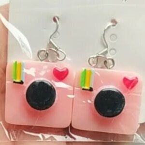 Camera  Earrings kawaii earrings new